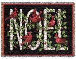 SALE Cardinal Noel Tapestry Throw